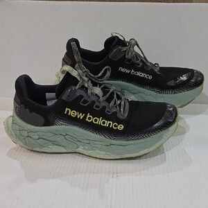 New Balance Fresh Foam X More Black/Yellow Men's Trail Running Shoes Size 11.5